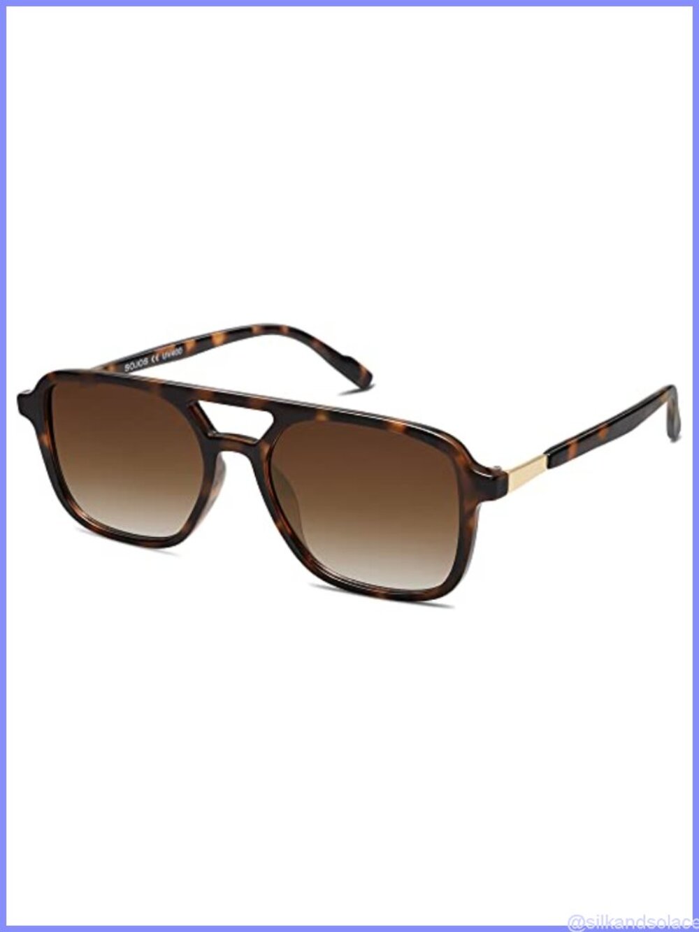Aviator Sunglasses UV400 Shield Full Frame Lightweight Outdoor